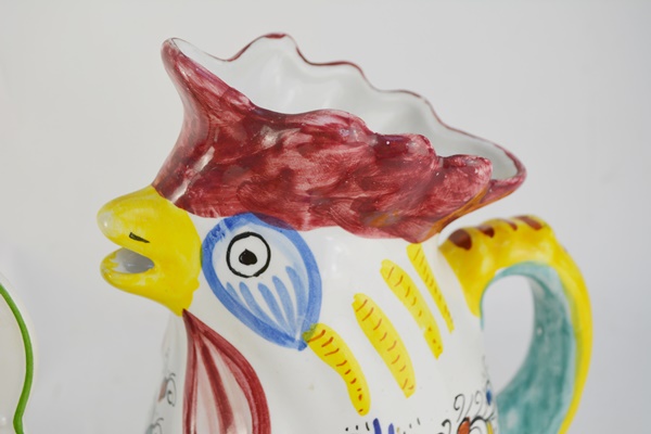 Rooster Theme Dishes Including Tiffany and Co and Dertua