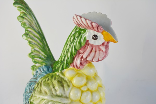 Rooster Theme Dishes Including Tiffany and Co and Dertua