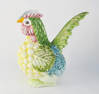 Rooster Theme Dishes Including Tiffany and Co and Dertua