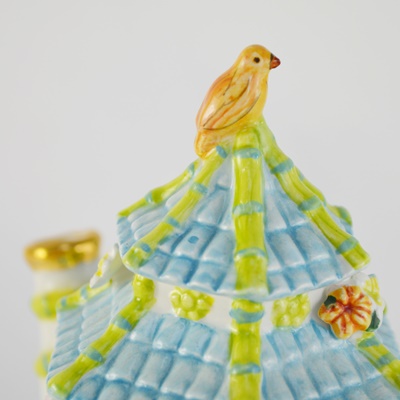 Waterford Holiday Heirloom Pagoda Songbird Tea-For-One Set