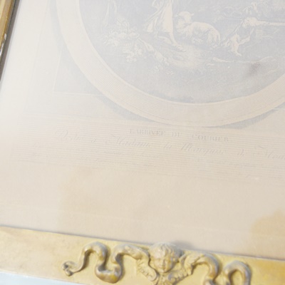 Antique Trumeau Style Wall Mirror