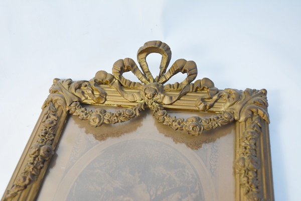 Antique Trumeau Style Wall Mirror