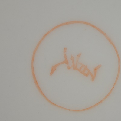 Chinese Ceramic Bowl and Two Pottery Leaves