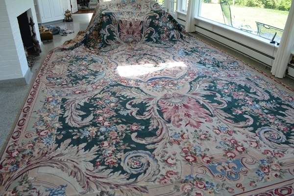 Very Large Aubusson Style Needlepoint Area Rug