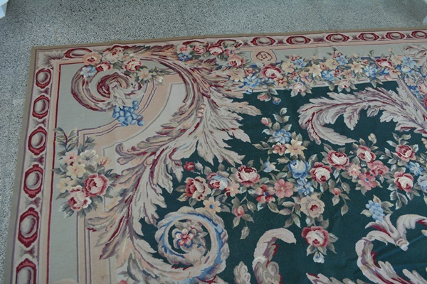 Very Large Aubusson Style Needlepoint Area Rug