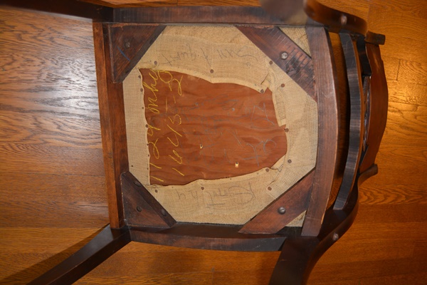 Vintage Needlepoint Seat Side Chair