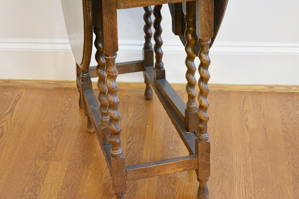 Vintage Drop Leaf Walnut Table