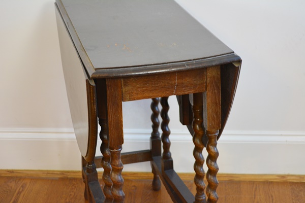 Vintage Drop Leaf Walnut Table
