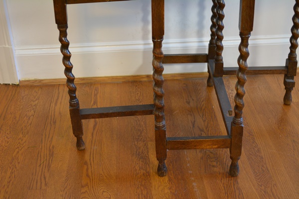 Vintage Drop Leaf Walnut Table
