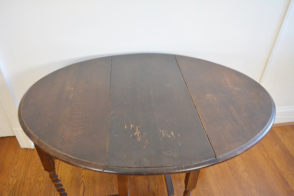 Vintage Drop Leaf Walnut Table