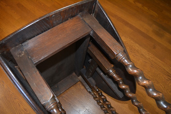 Vintage Drop Leaf Walnut Table
