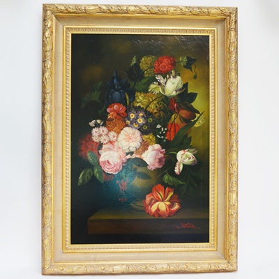 Framed Floral Giclee After Terrence Alexander