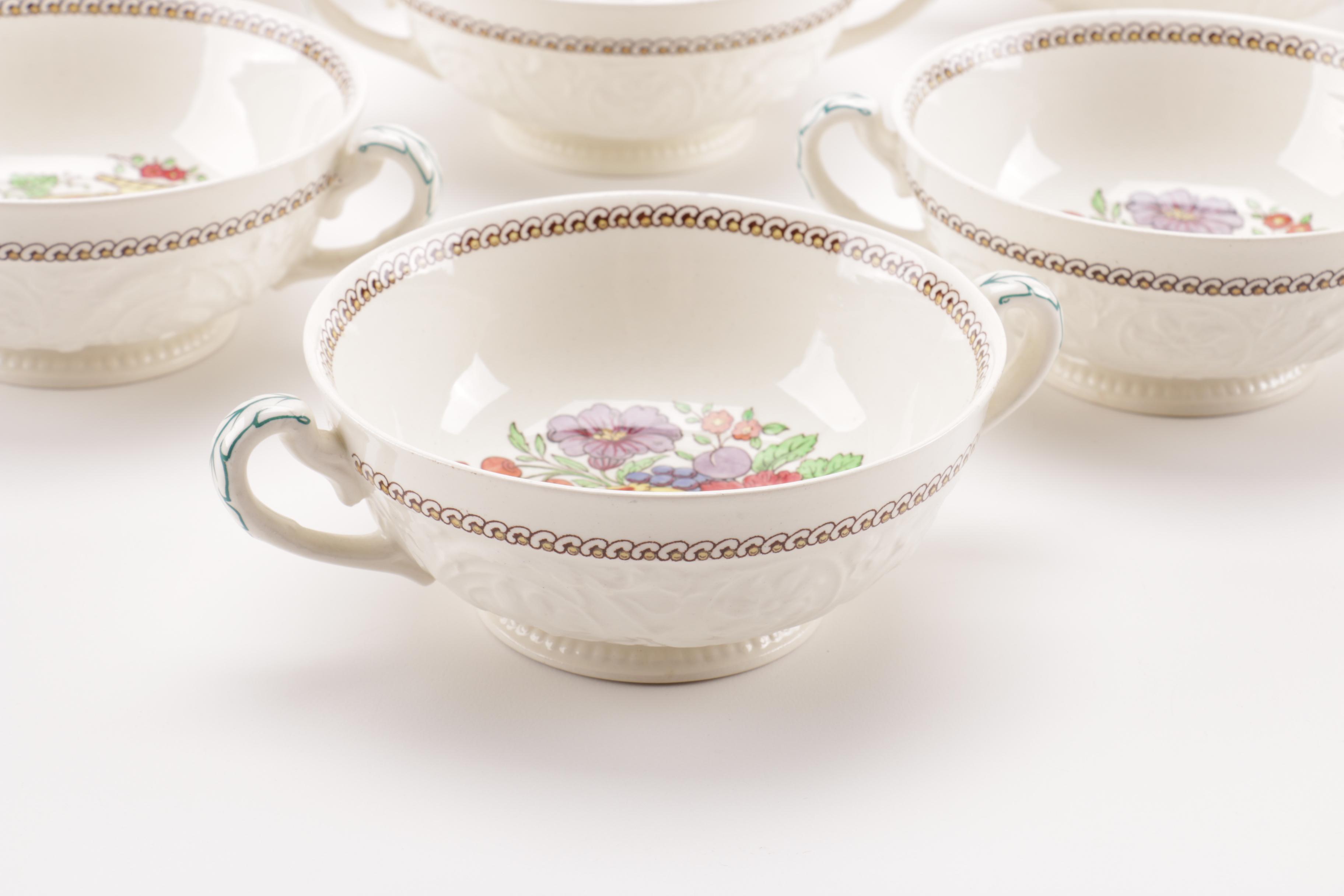 Wedgwood Patrician 'Windermere"  Bouillon Cups