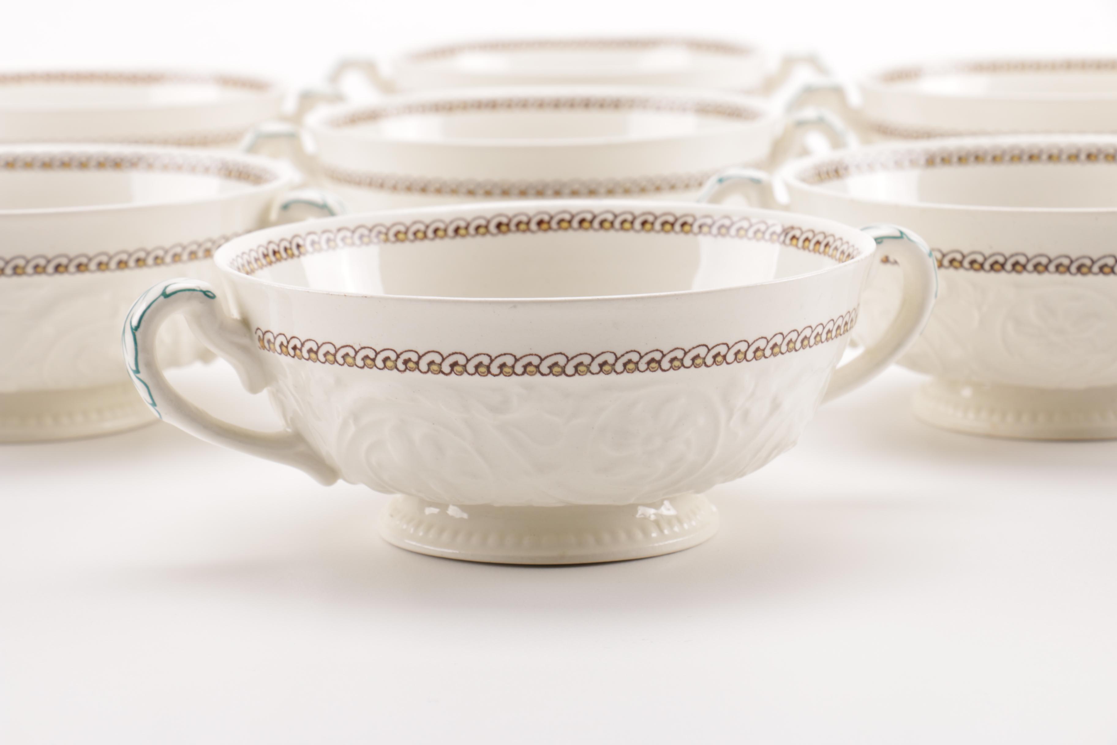 Wedgwood Patrician 'Windermere"  Bouillon Cups