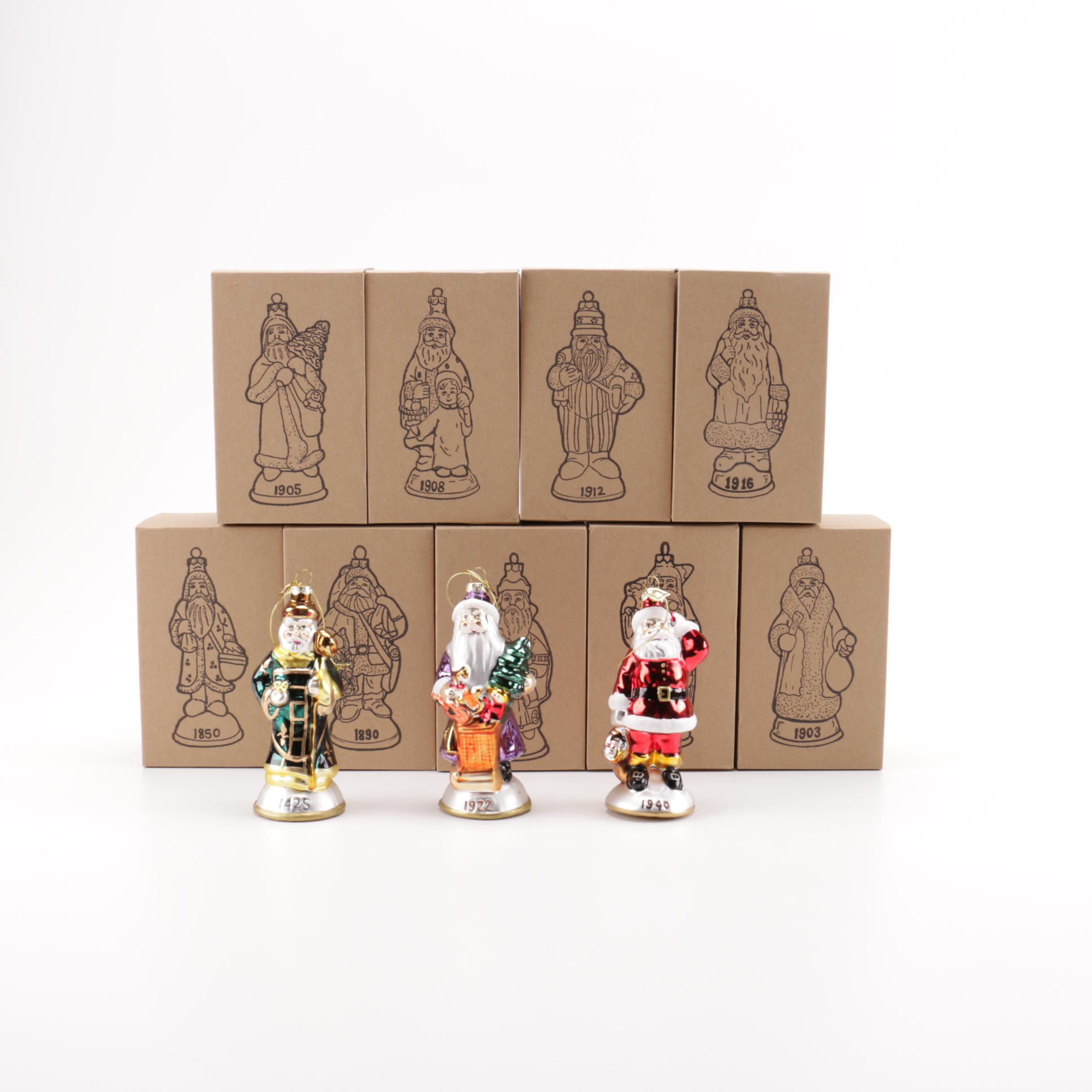 Designated Year Santa Clause Ornaments
