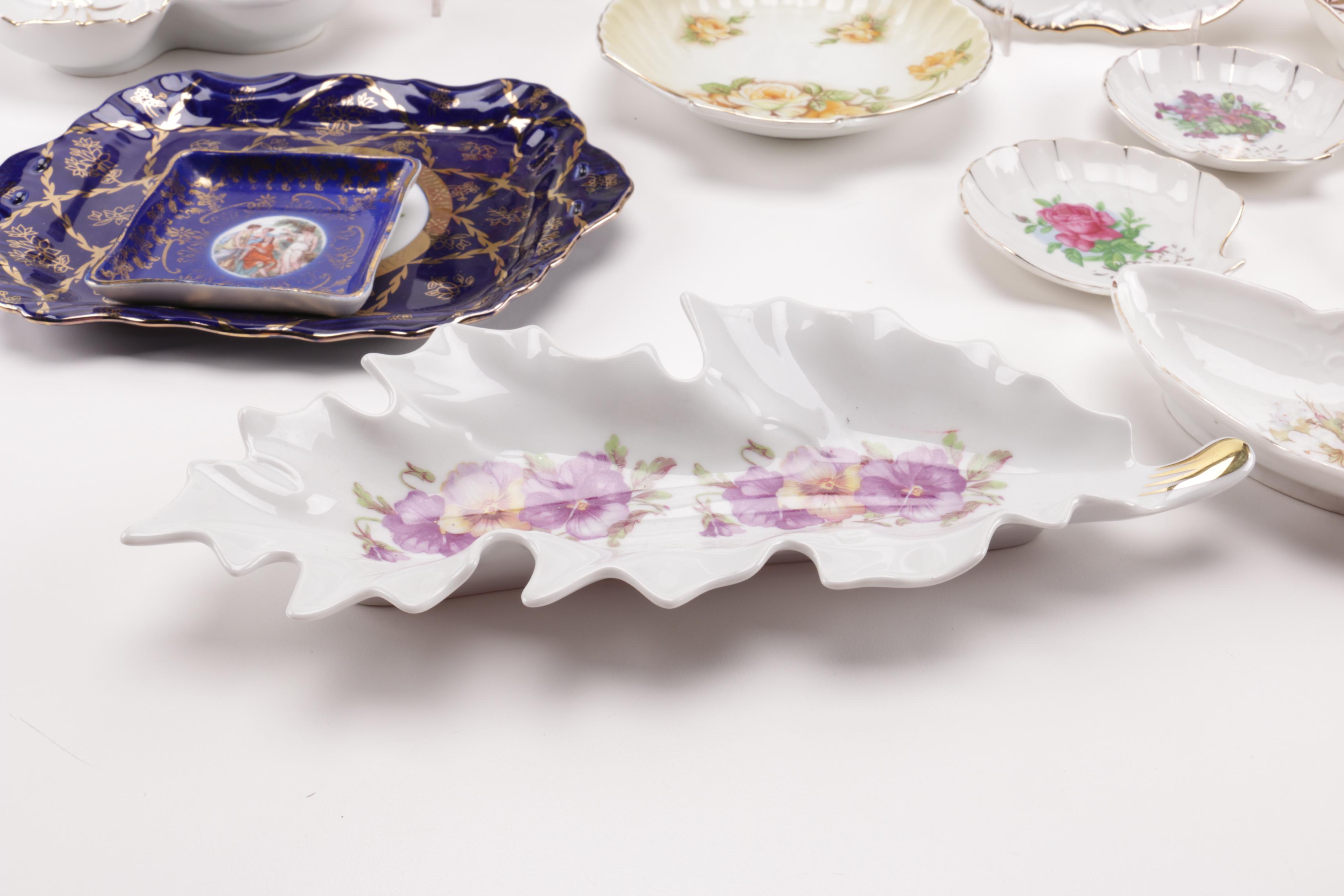 Assorted Ceramic Bowls and Plates From Homer Laughlin, Germany and Japan