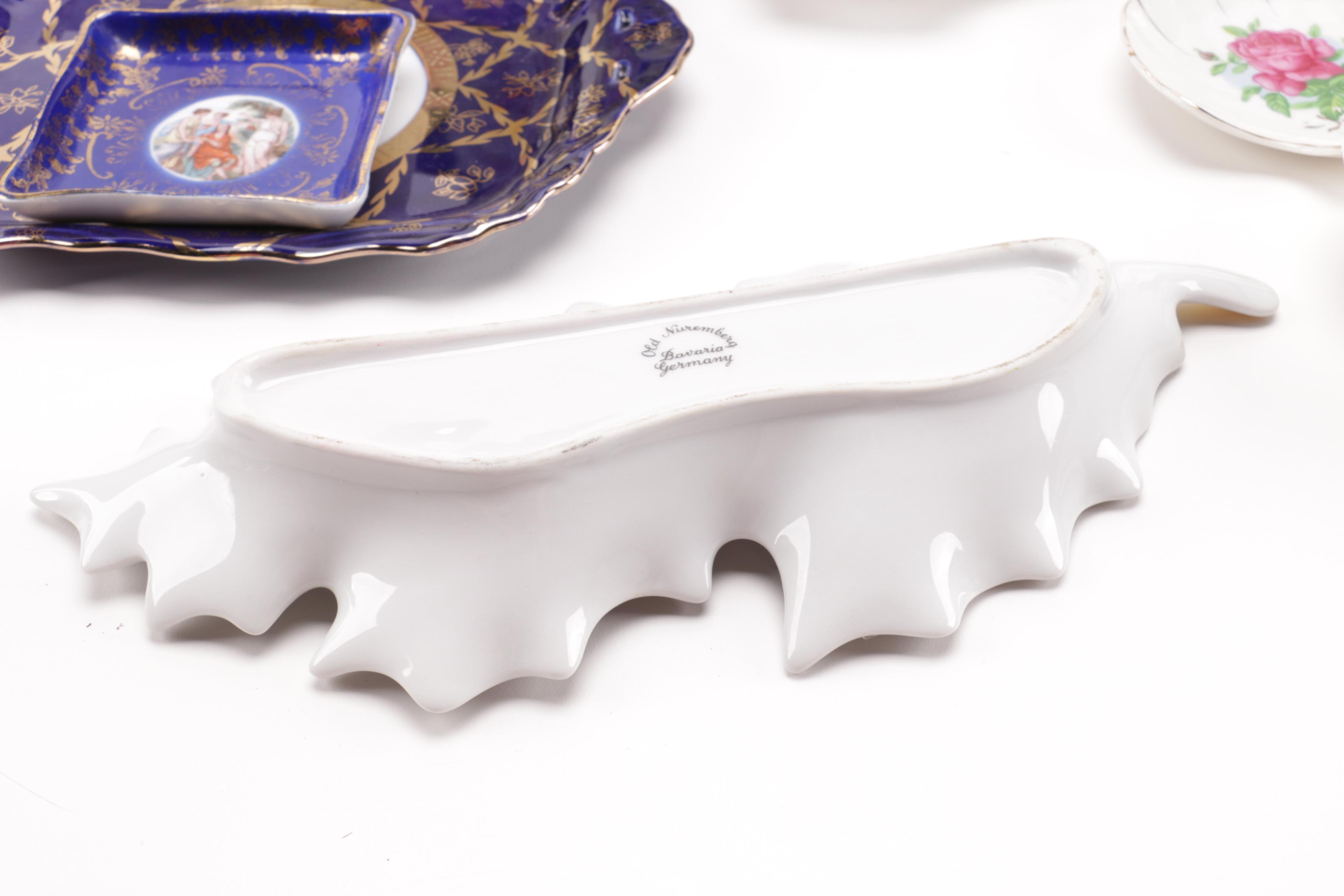 Assorted Ceramic Bowls and Plates From Homer Laughlin, Germany and Japan
