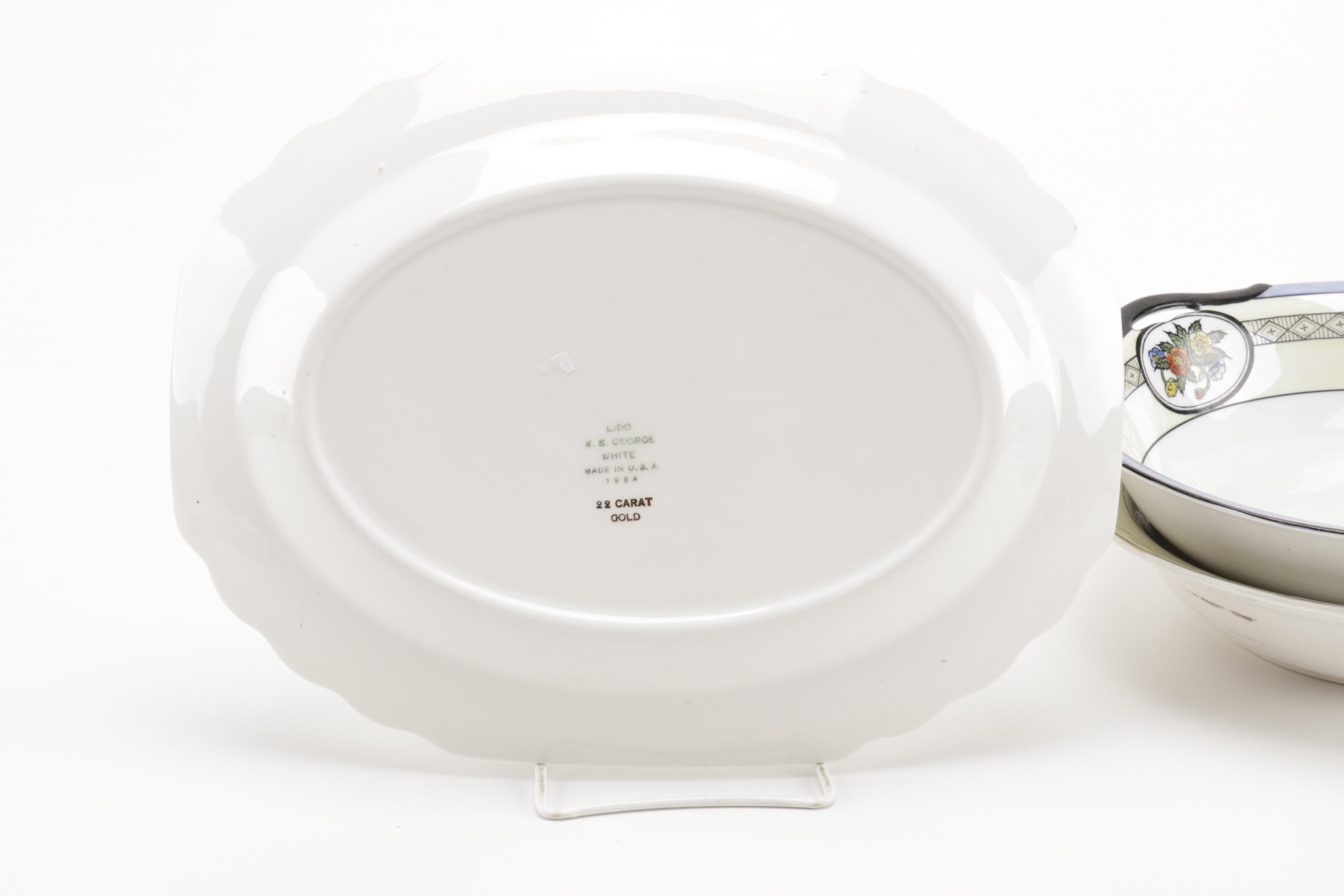 Assorted Ceramic Bowls and Plates From Homer Laughlin, Germany and Japan