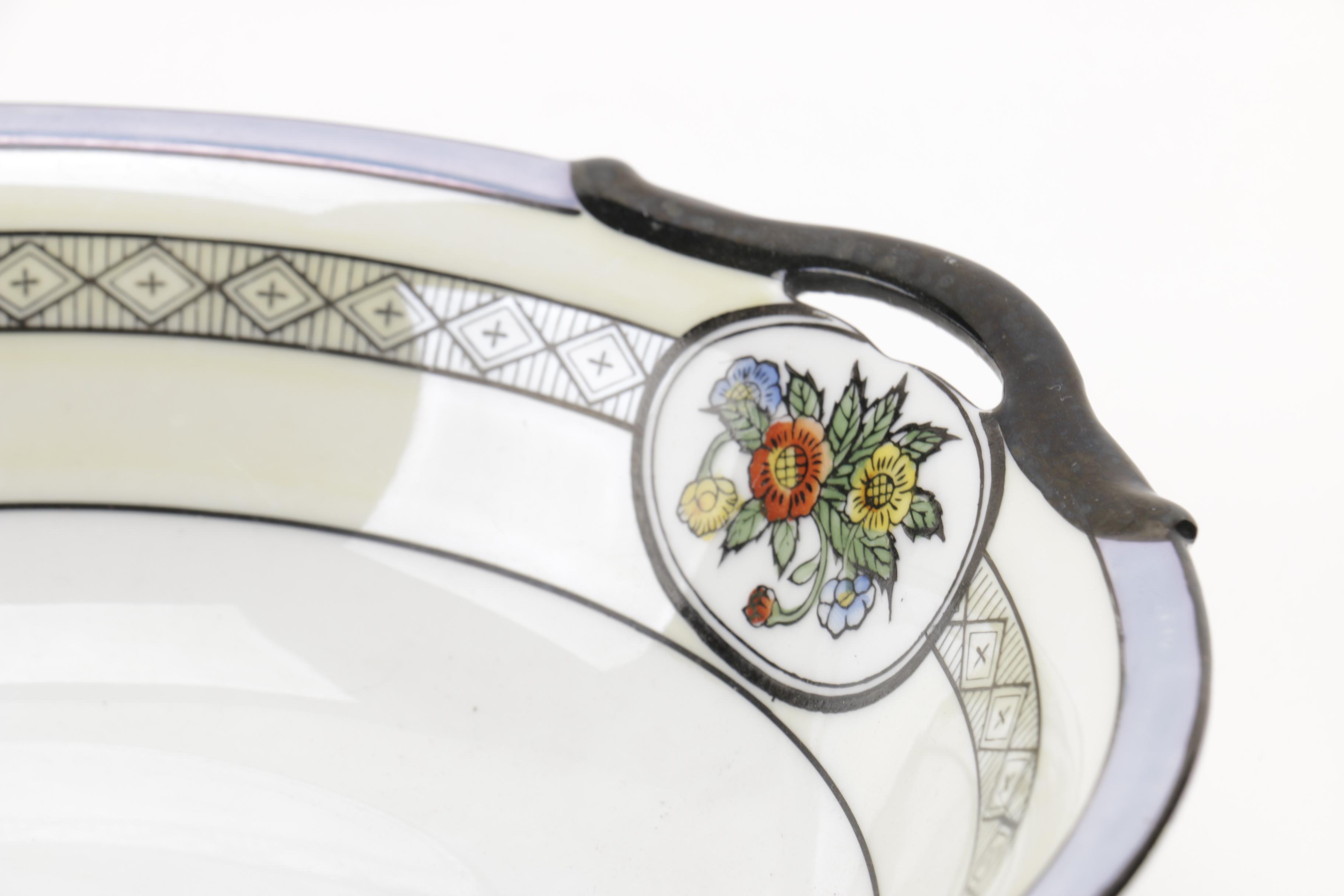 Assorted Ceramic Bowls and Plates From Homer Laughlin, Germany and Japan