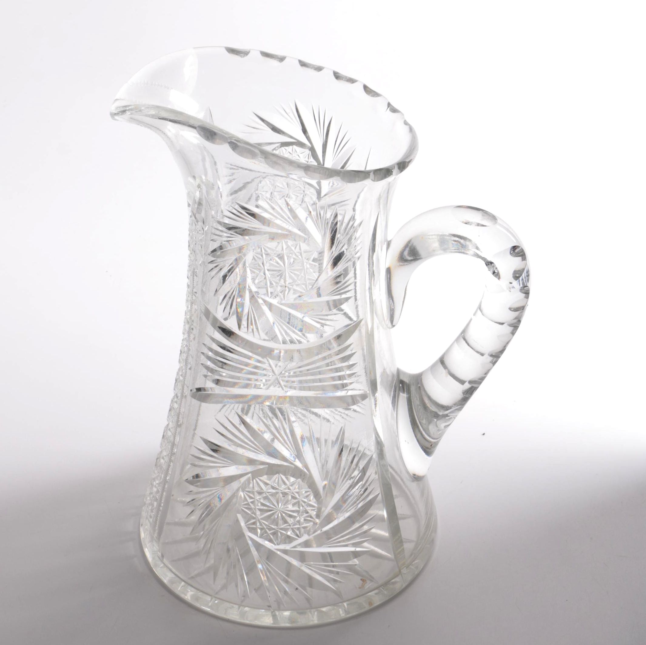 Cut Crystal Pitcher