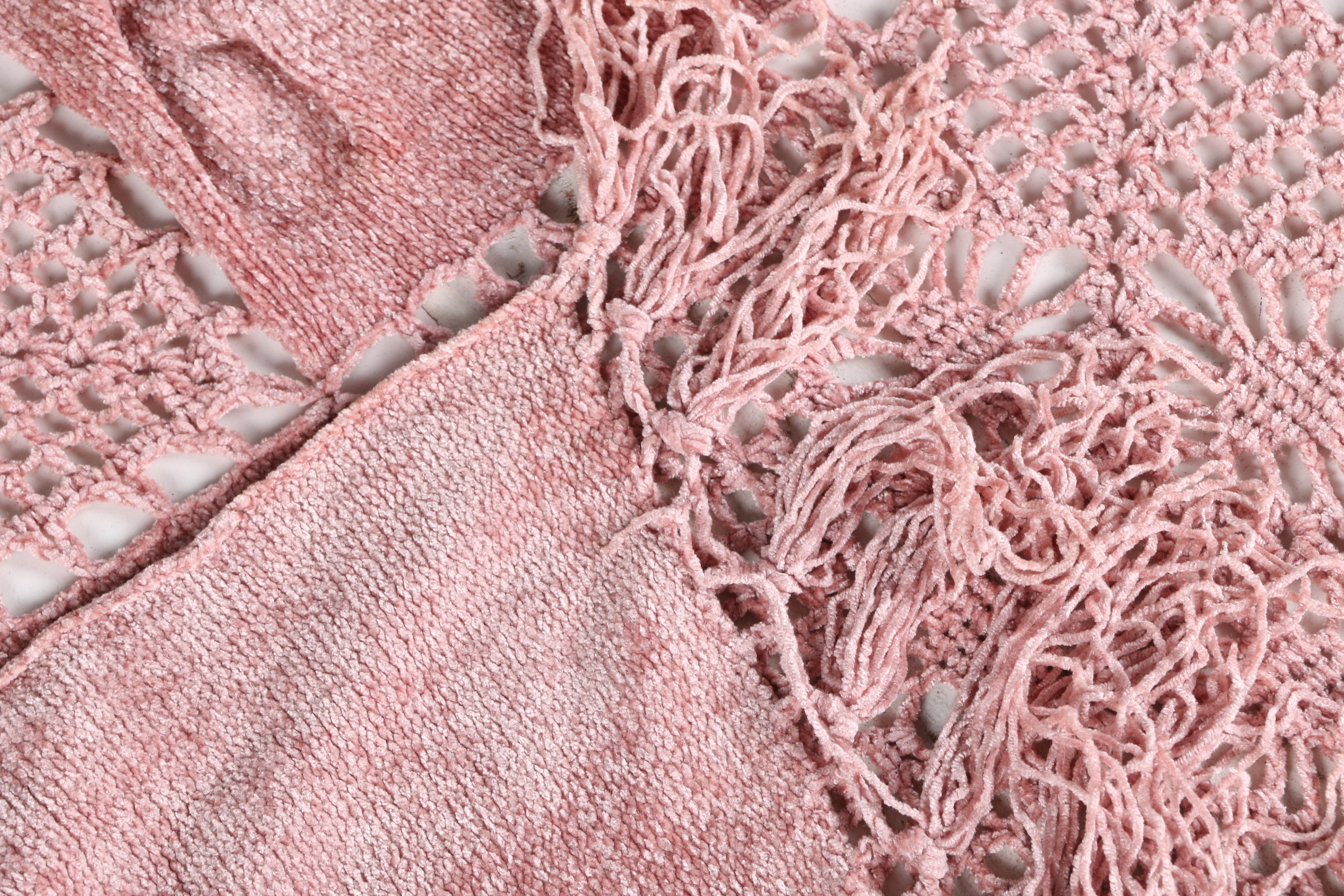 Pink Crochet Blanket