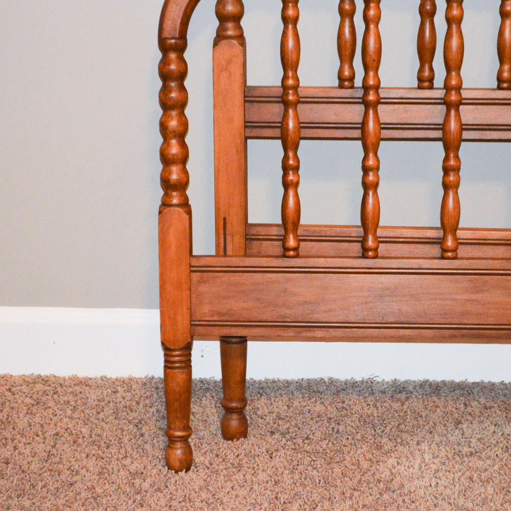 Vintage Jenny Lind Twin Bed Frame