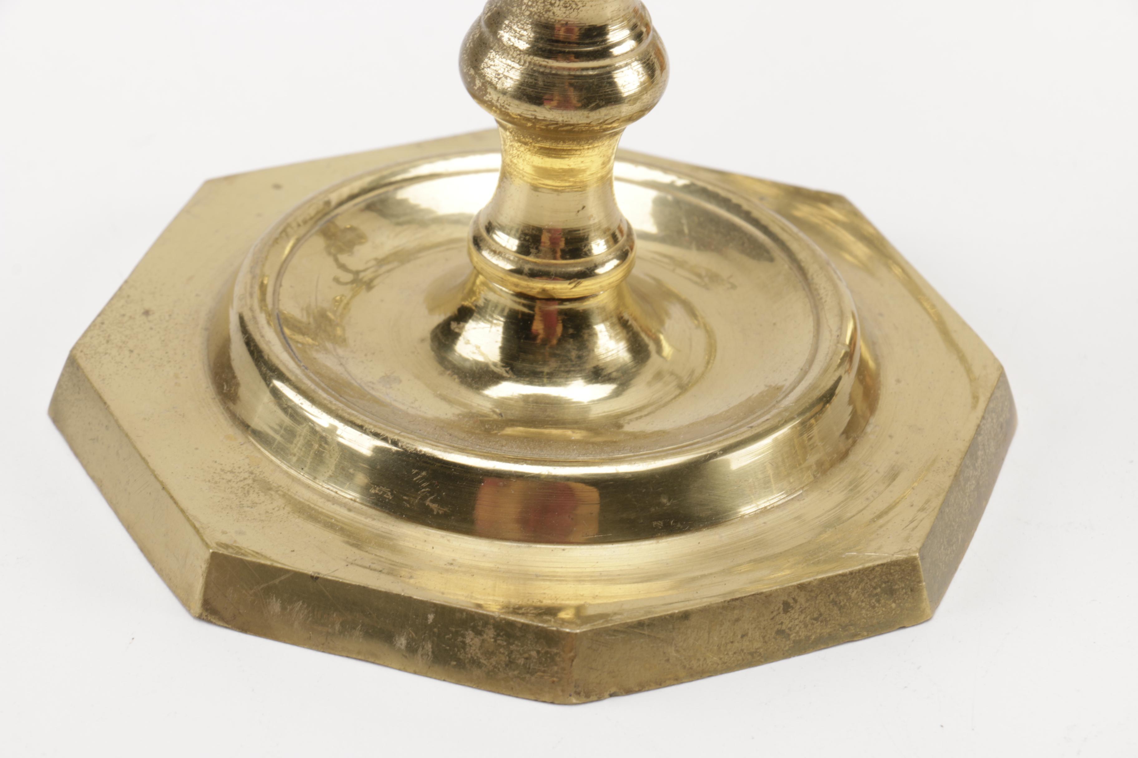 Metal Candlesticks With Accessories Featuring Brass
