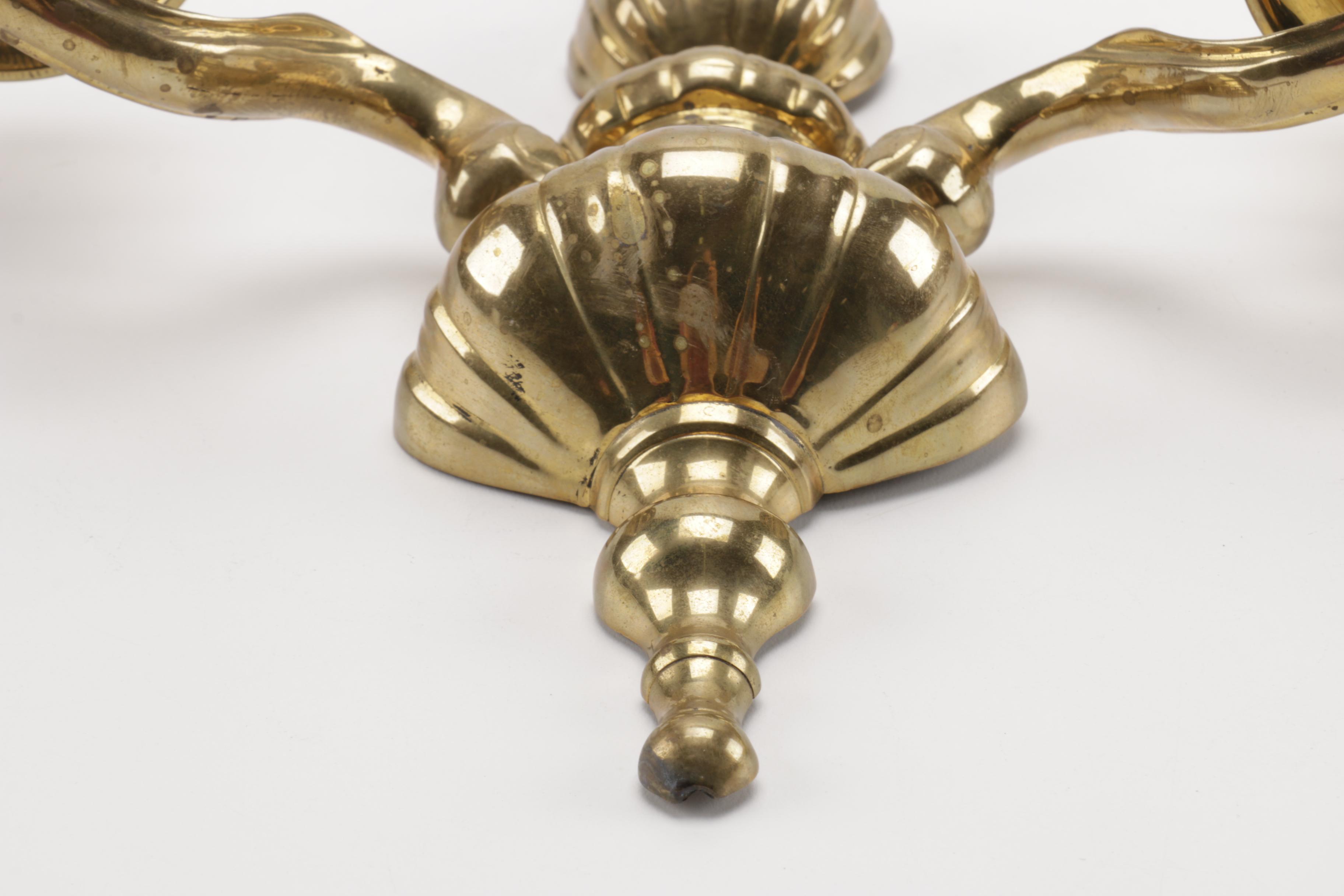 Metal Candlesticks With Accessories Featuring Brass