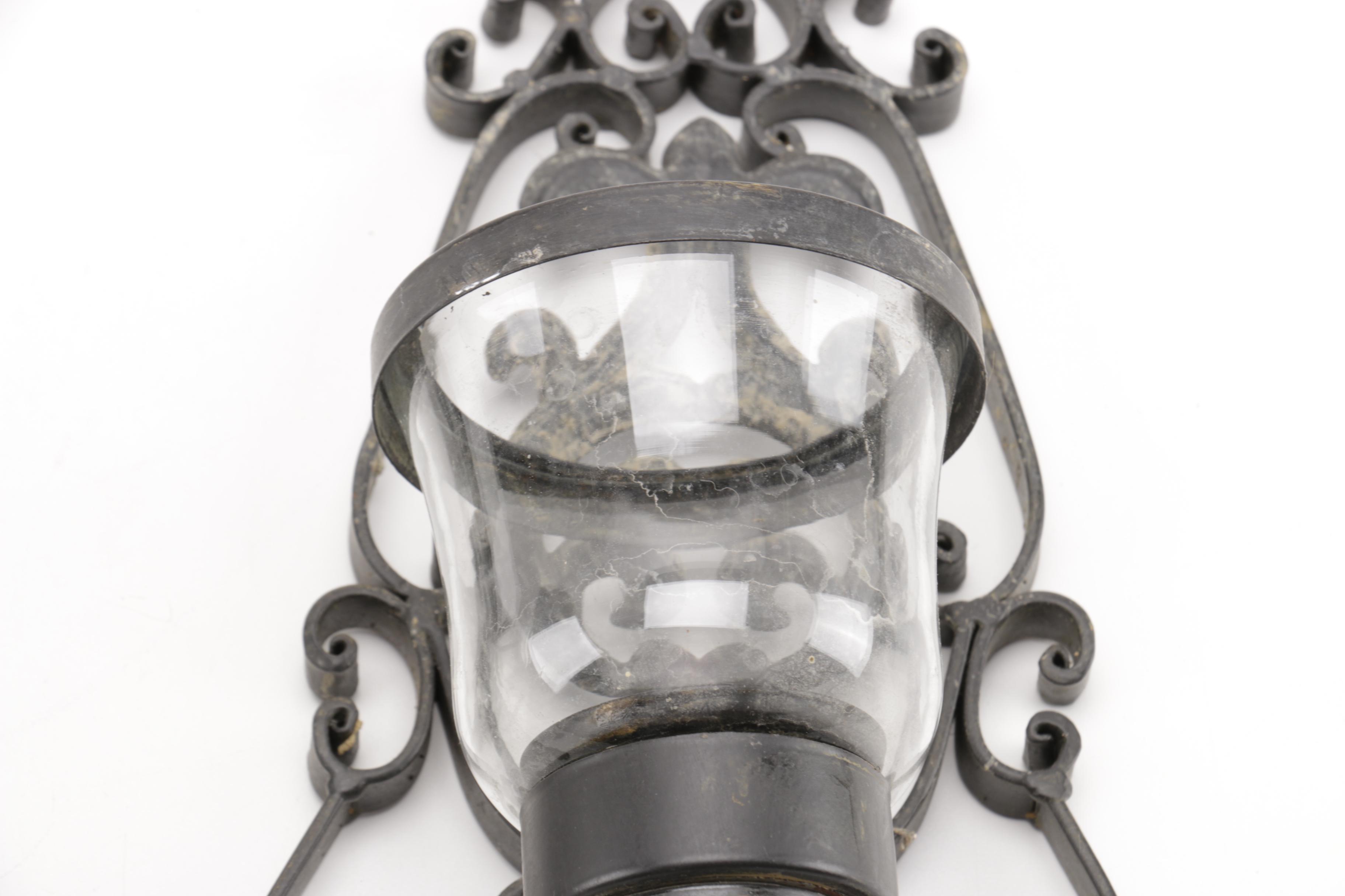 Two Hanging Candle Sconces