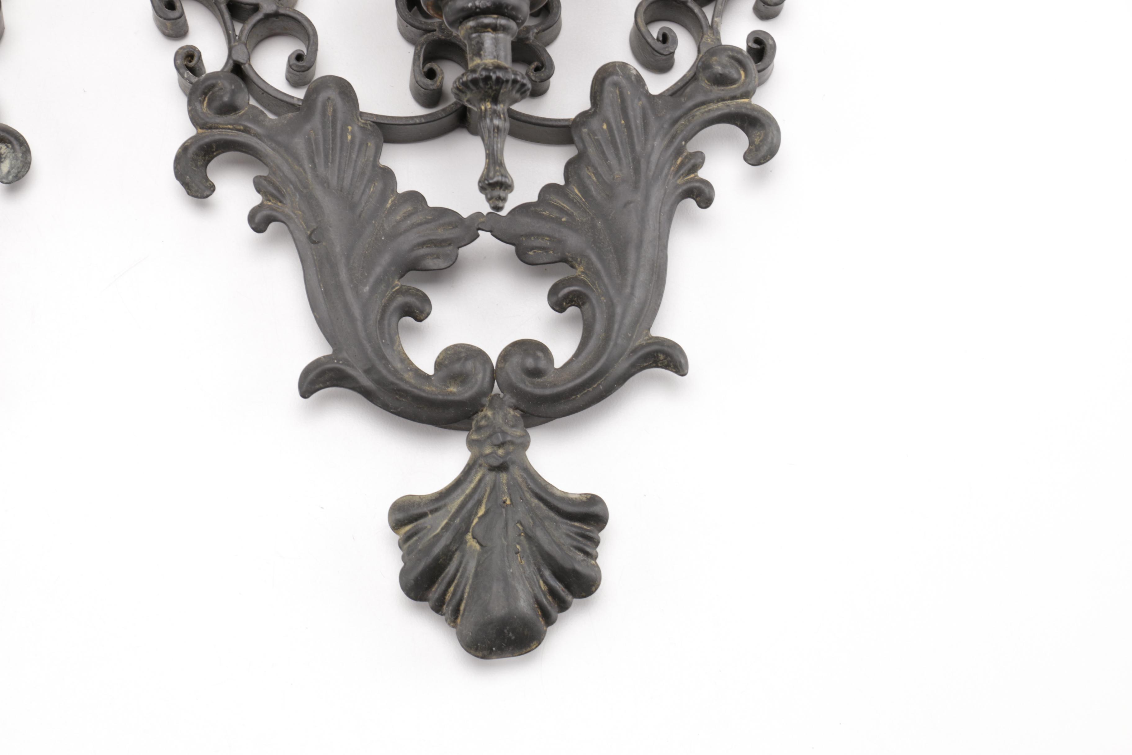 Two Hanging Candle Sconces