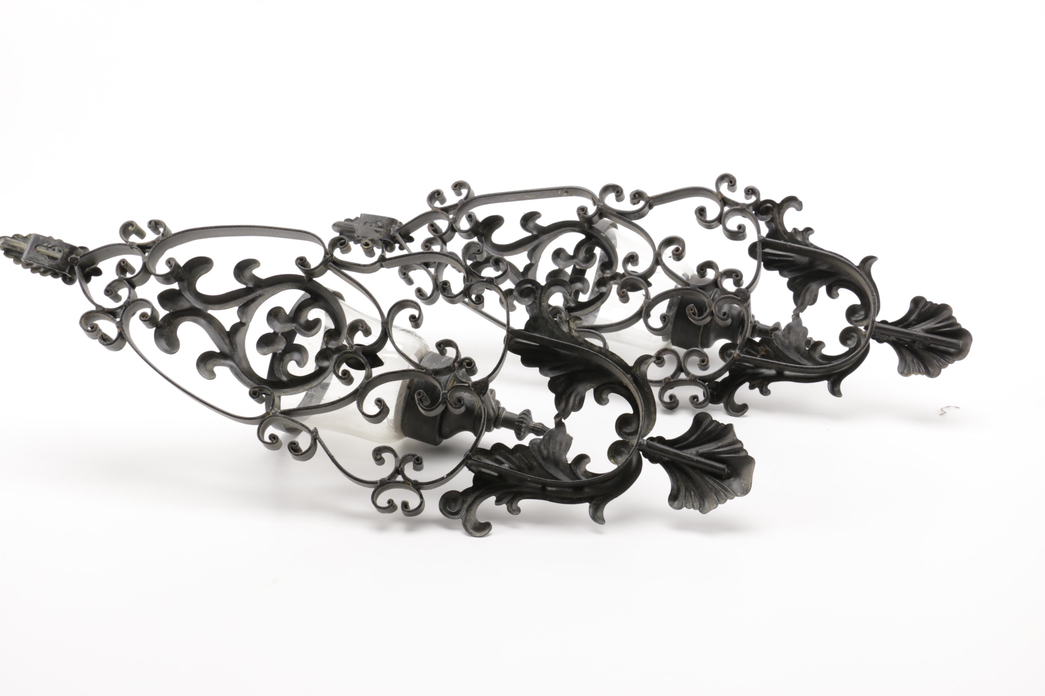 Two Hanging Candle Sconces