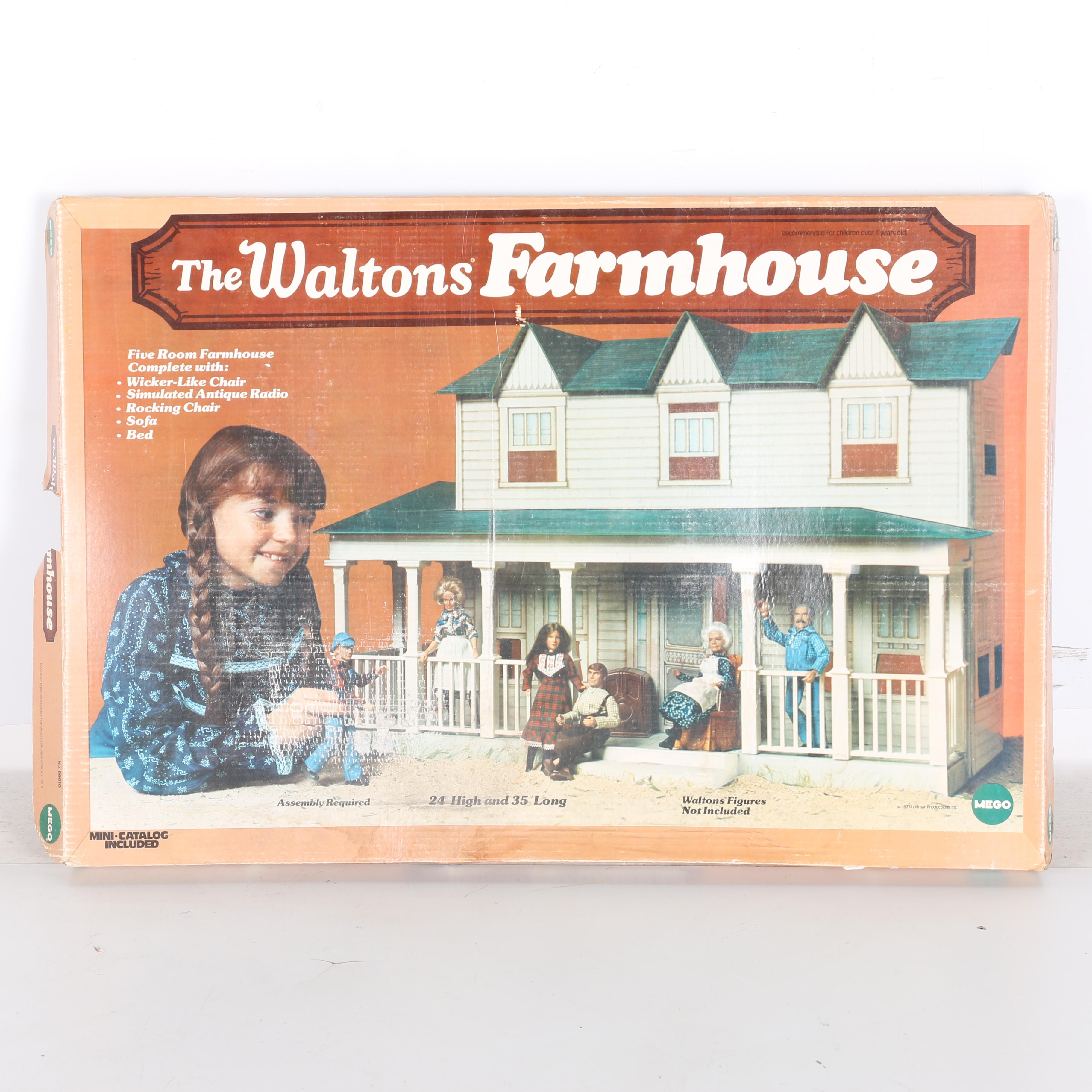 1970s "The Walton's" Farmhouse Paper Doll House