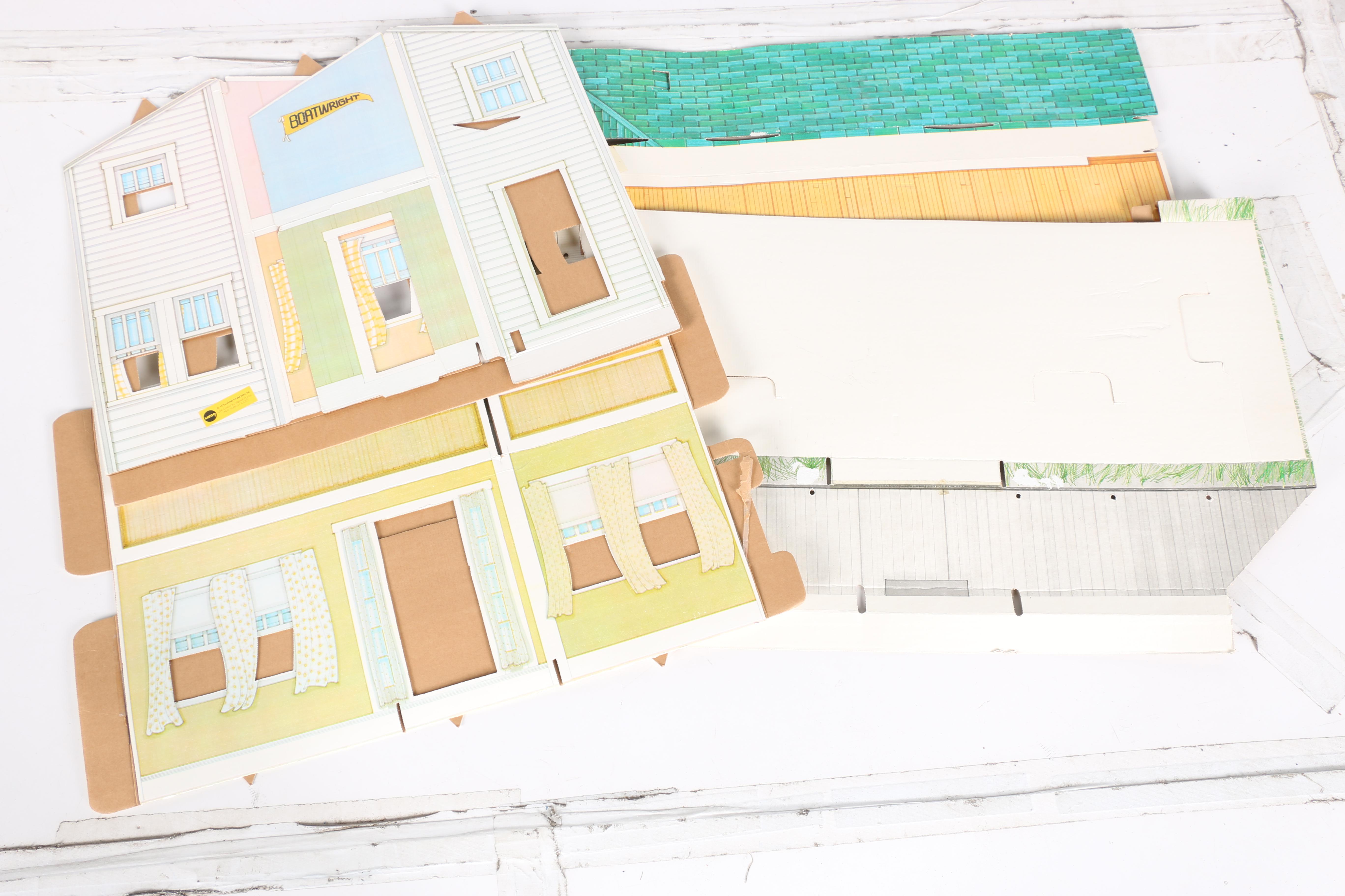 1970s "The Walton's" Farmhouse Paper Doll House