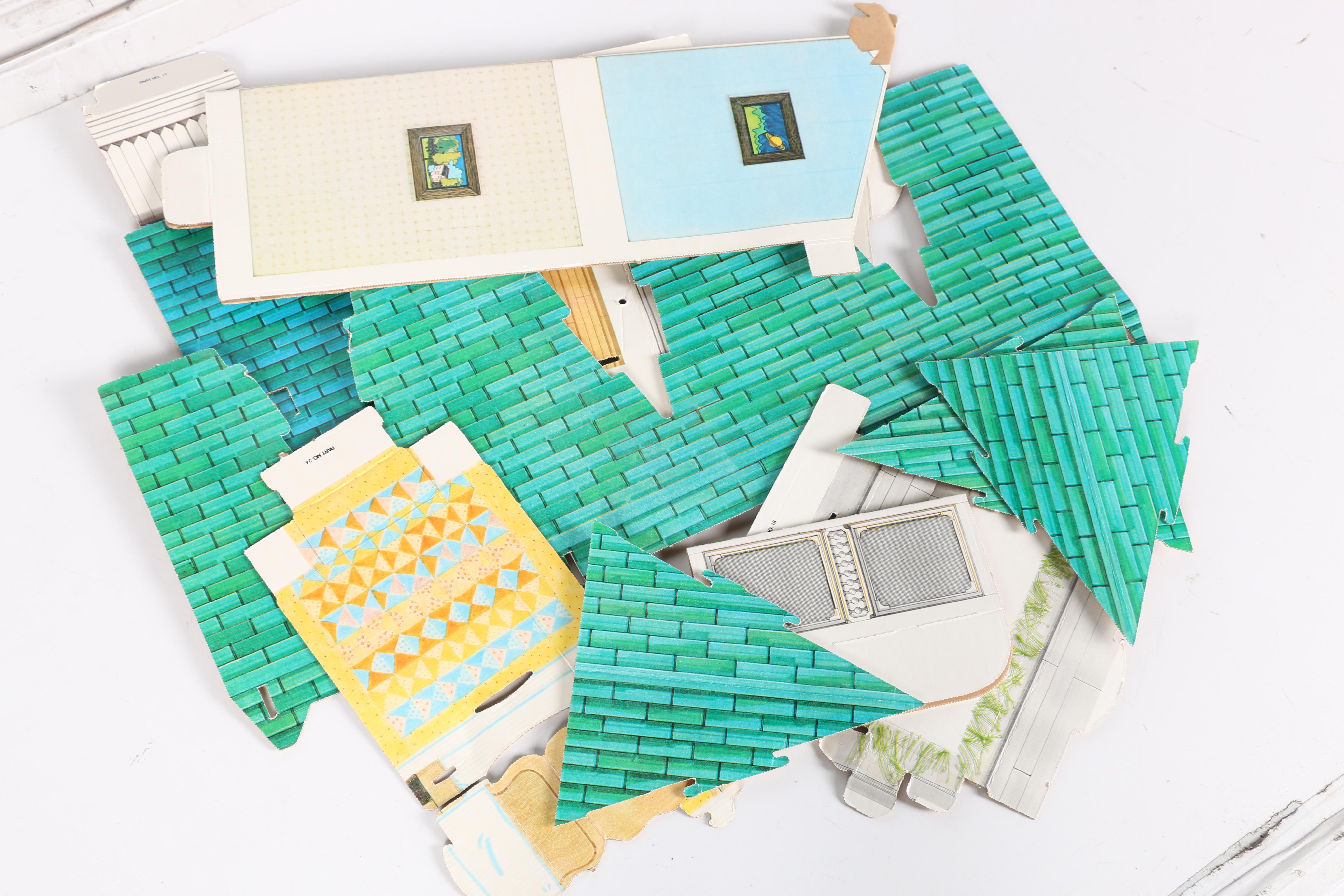 1970s "The Walton's" Farmhouse Paper Doll House