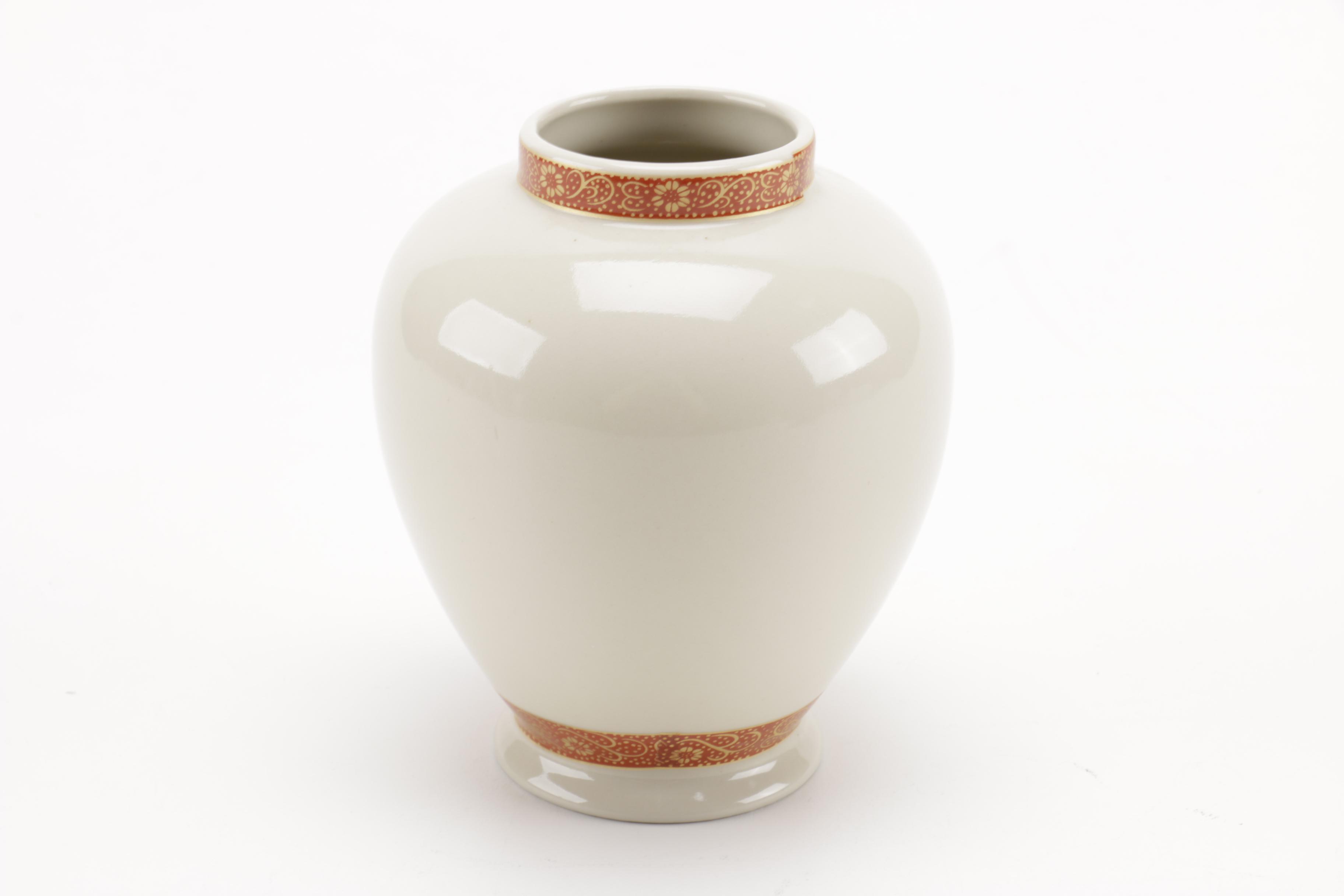 Satsuma Japanese Porcelain Peacock Vase