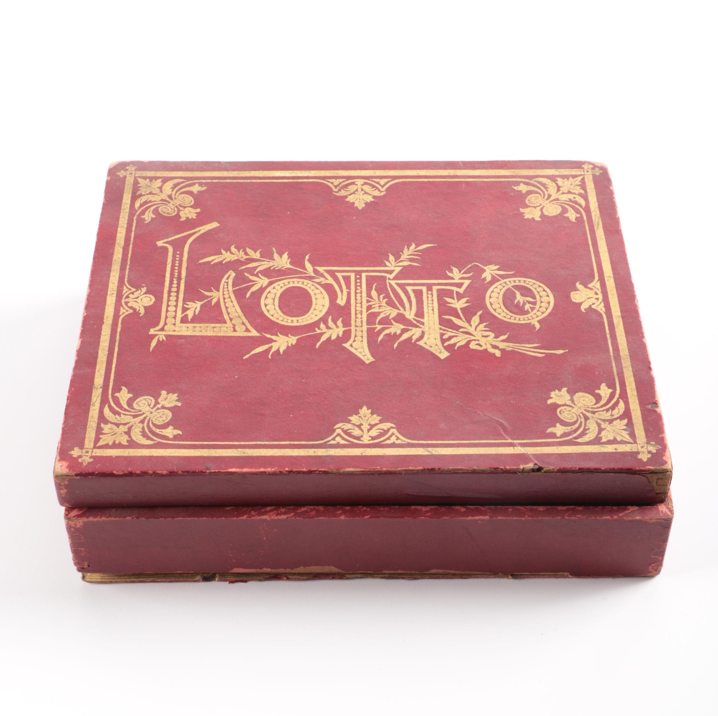 Vintage Lotto Board Game