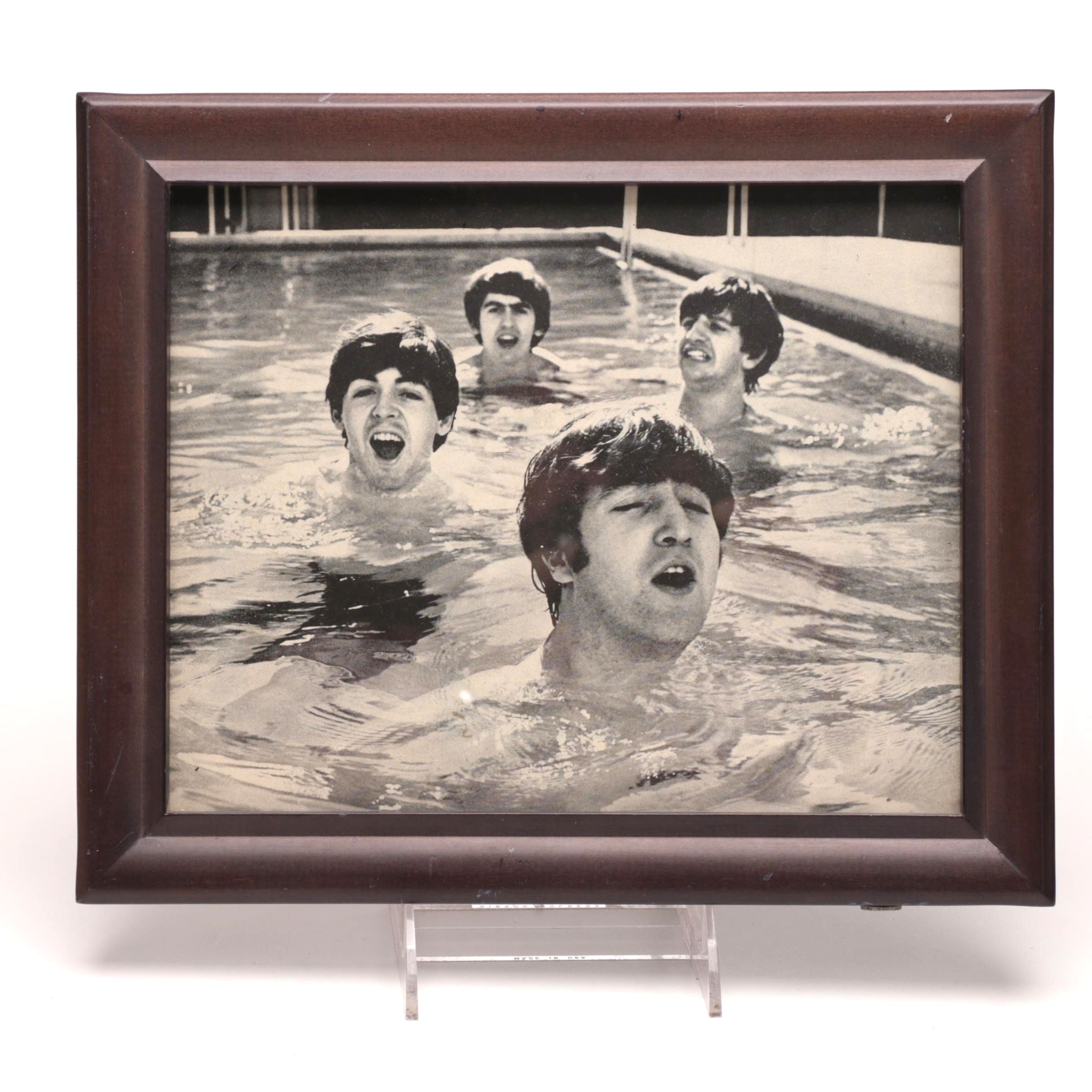 Vintage Newspaper Photo of The Beatles After John Loengard