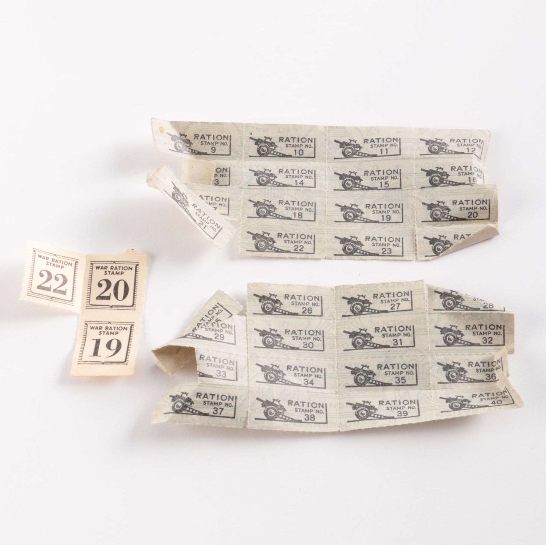 World War II War Ration Stamps