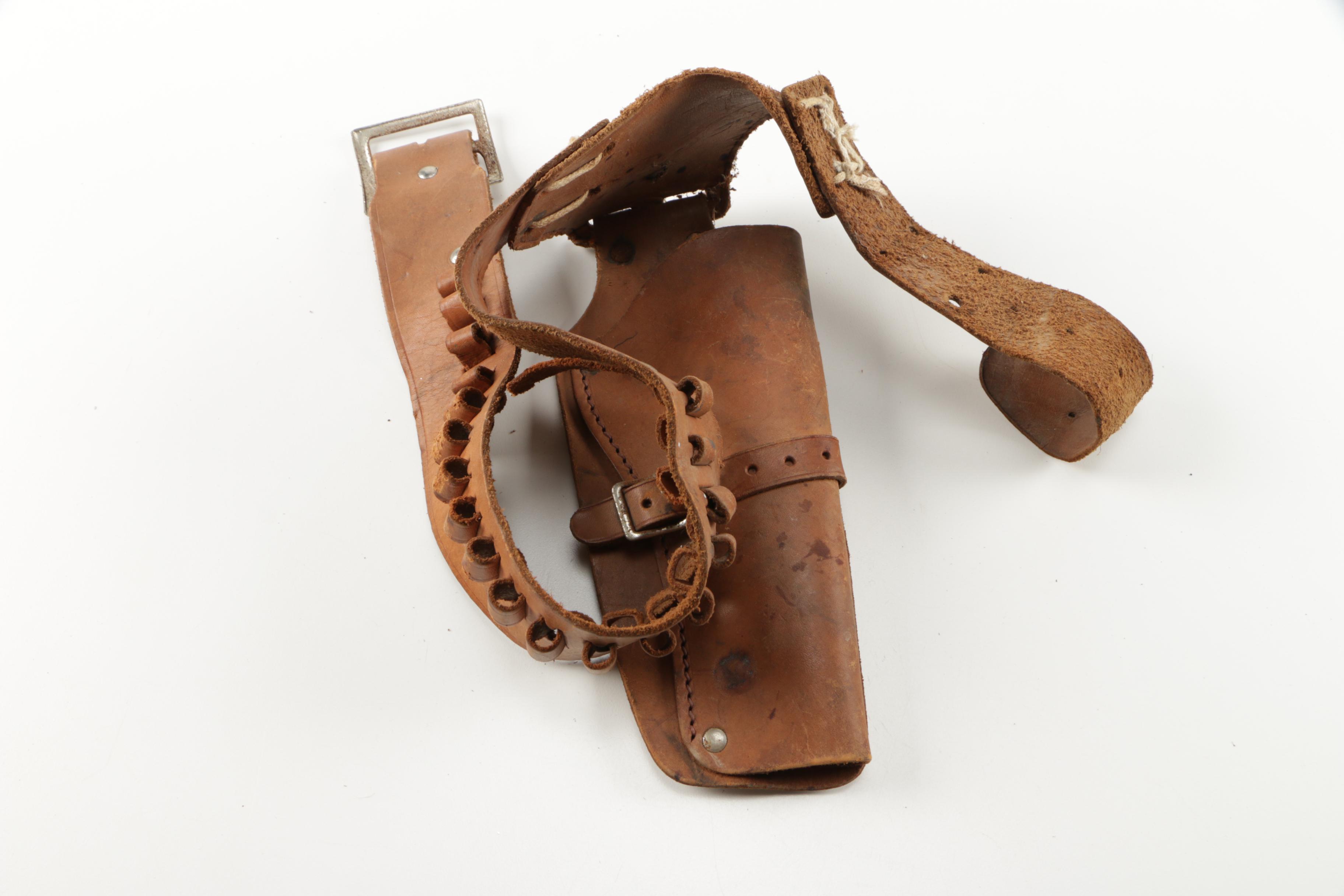 Mattel Vintage Toy Revolvers With Gun Belts