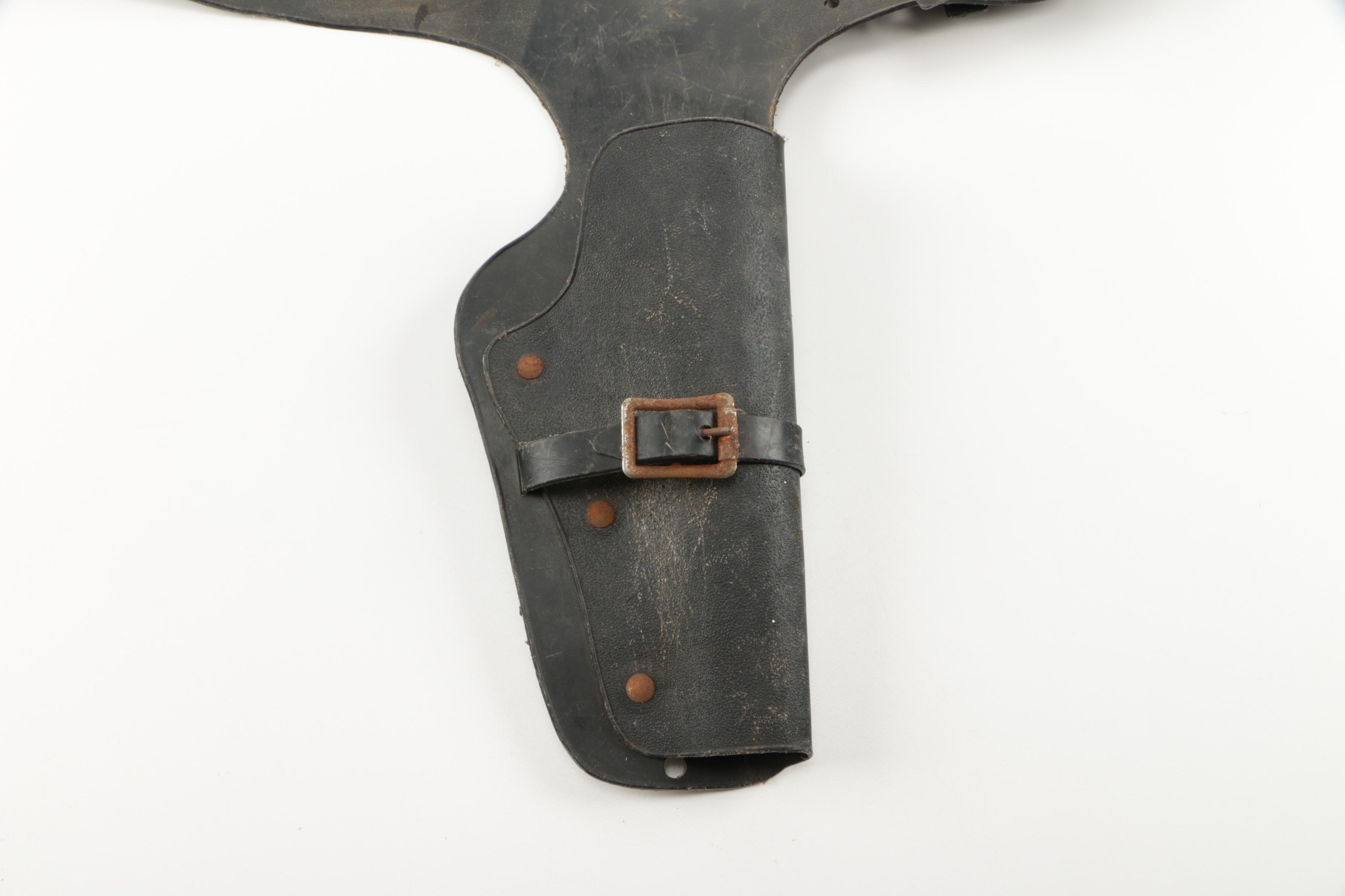 Mattel Vintage Toy Revolvers With Gun Belts