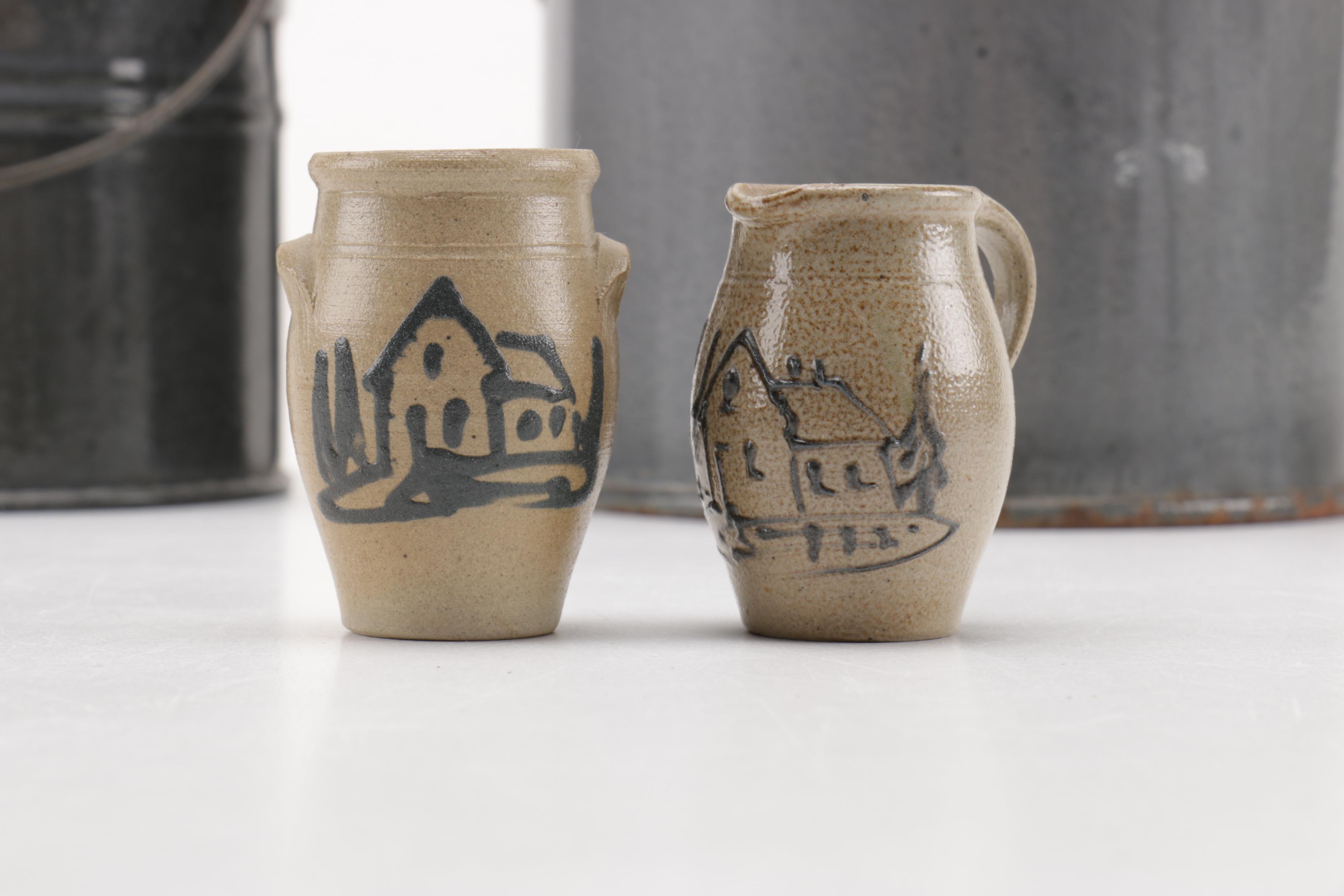 Vintage to Antique Metal and Stoneware Kitchen and Campwares