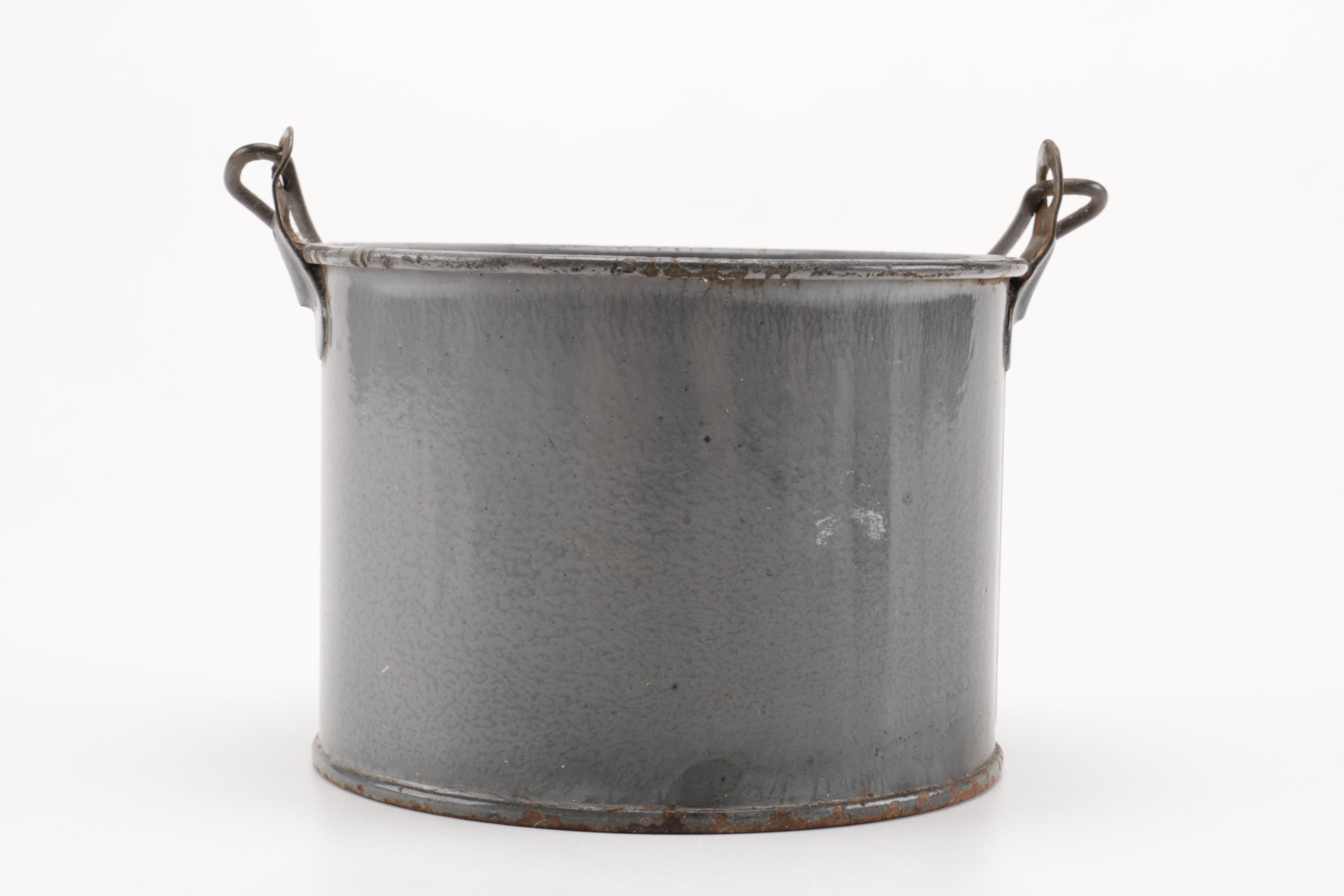 Vintage to Antique Metal and Stoneware Kitchen and Campwares