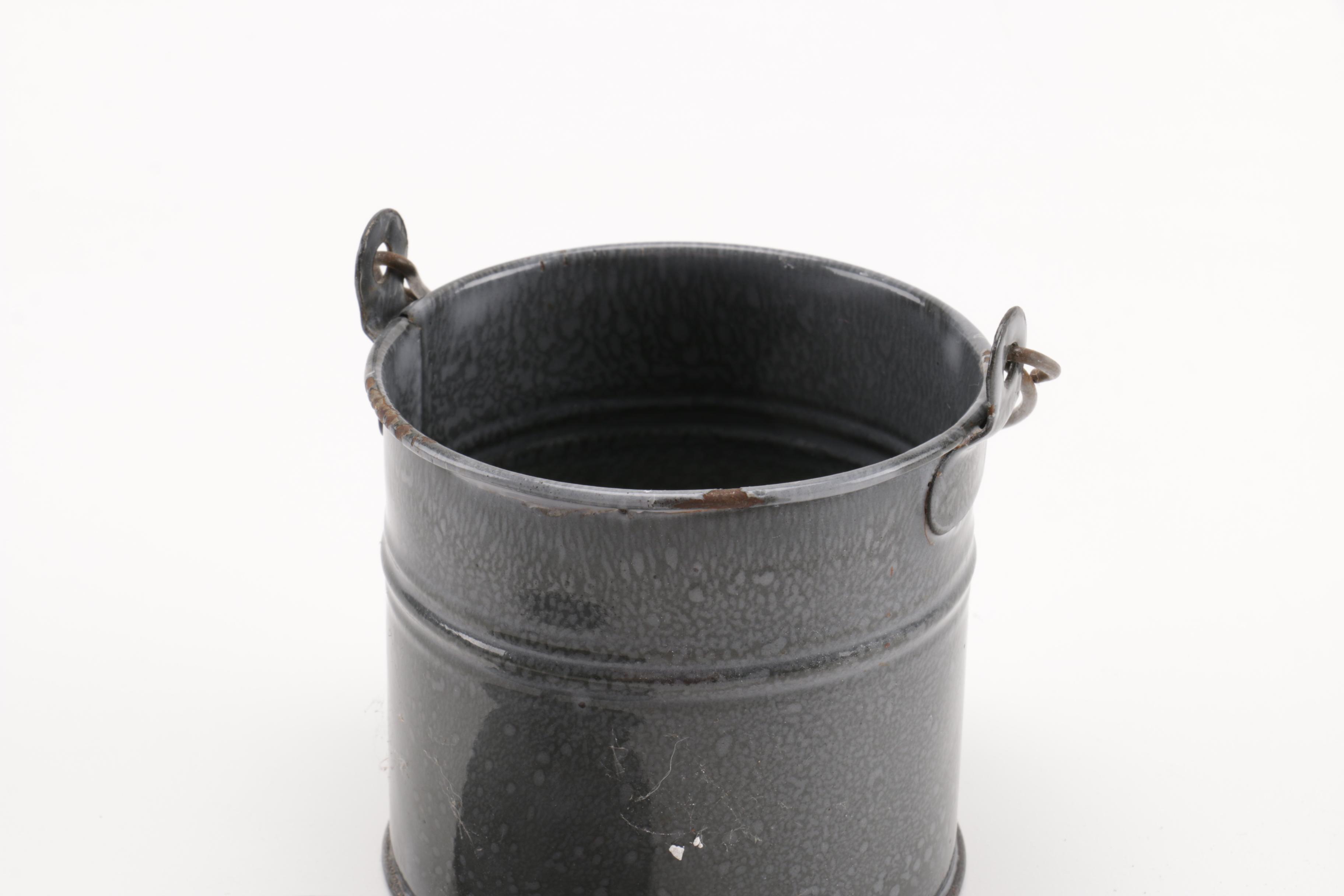 Vintage to Antique Metal and Stoneware Kitchen and Campwares