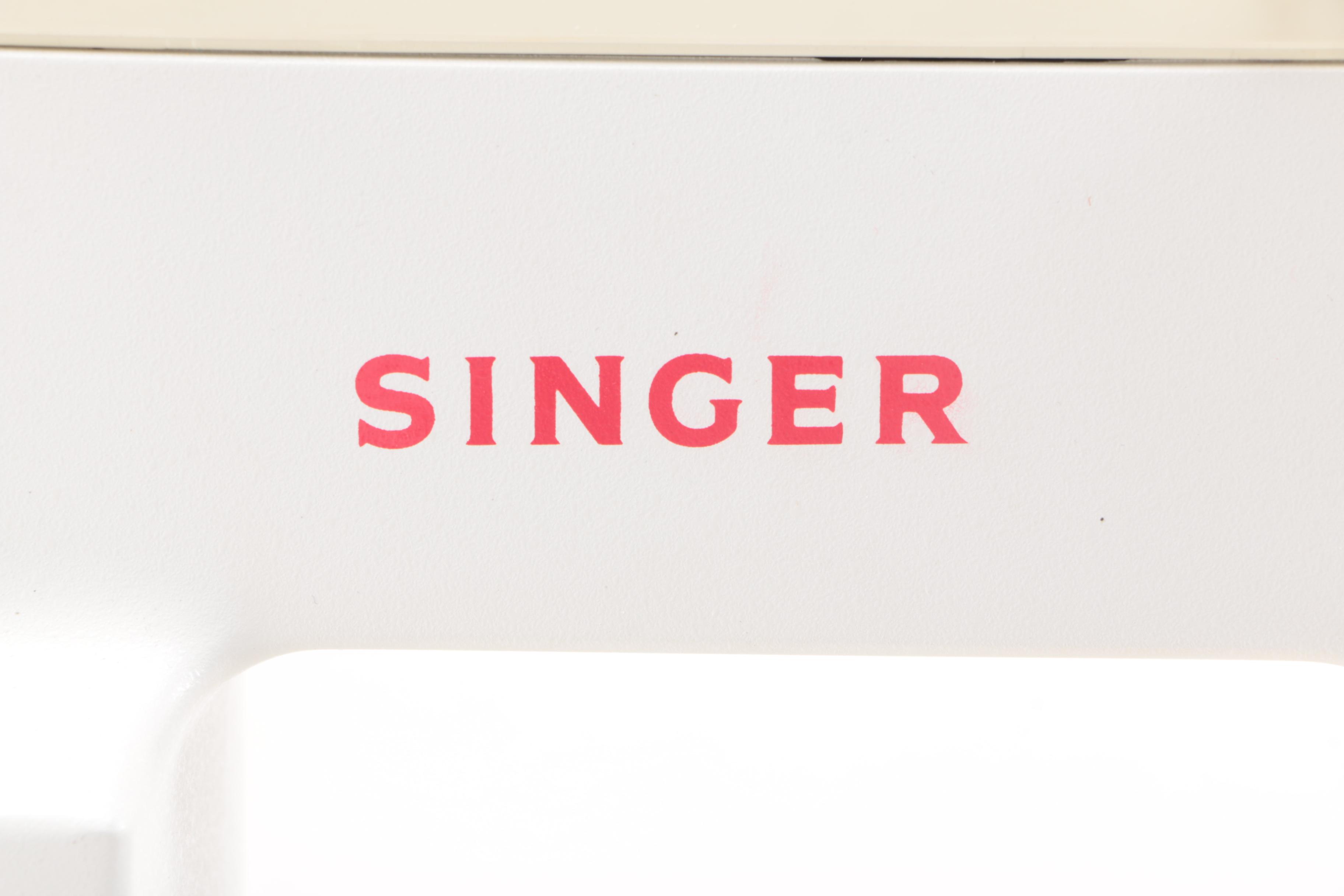 White Singer Sewing Machine