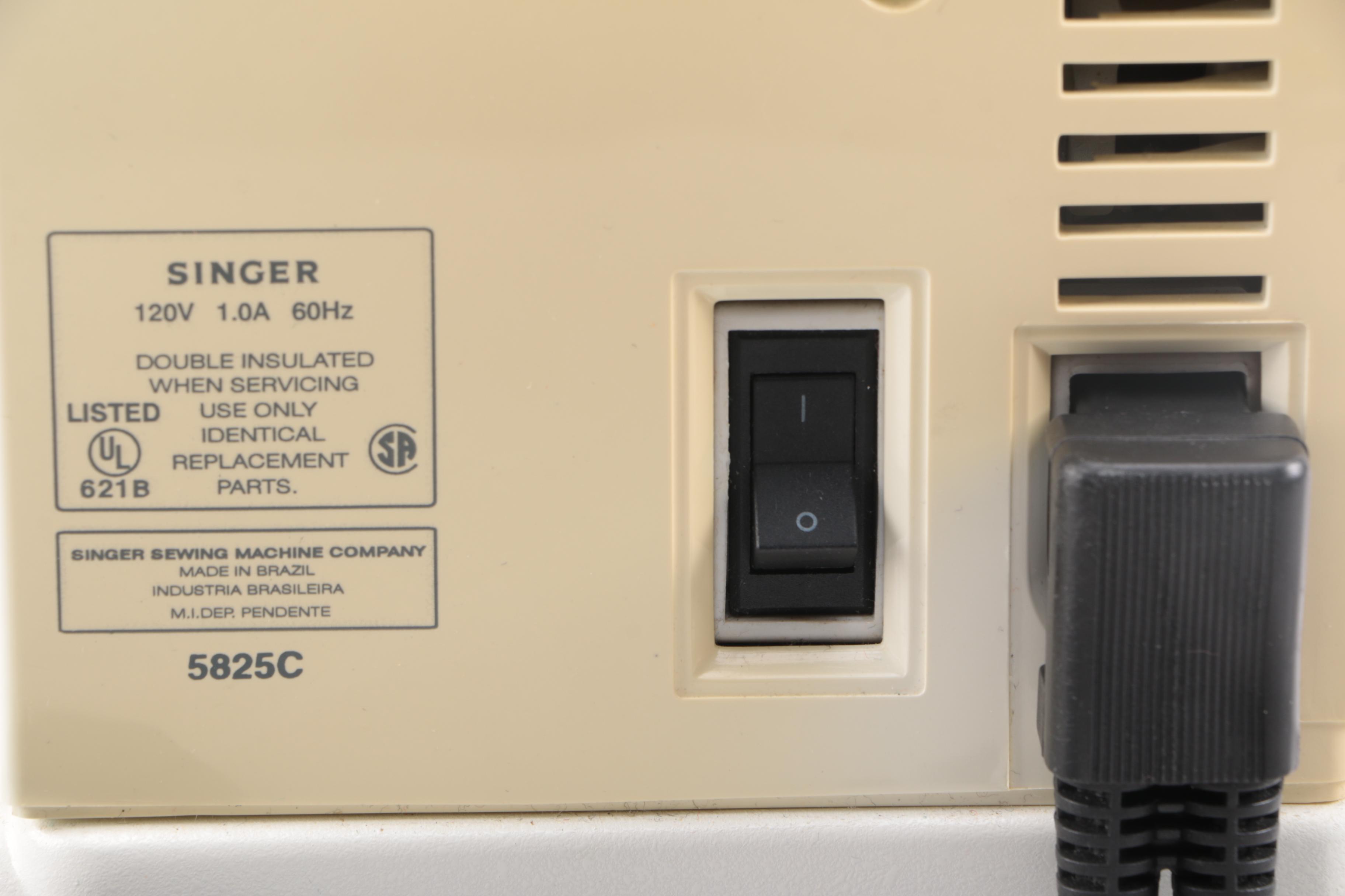 White Singer Sewing Machine