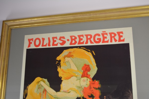 Folies-Bergere La Loie Fuller Framed Offset Lithograph