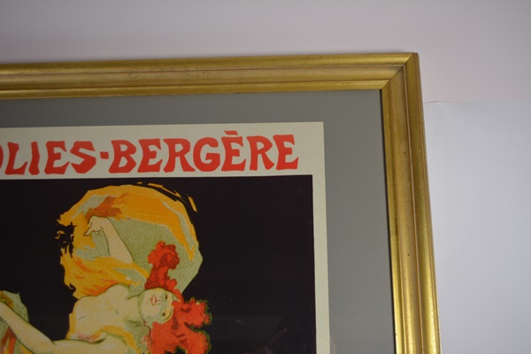 Folies-Bergere La Loie Fuller Framed Offset Lithograph