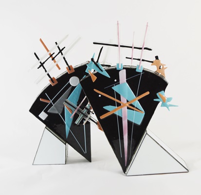 Pair of Art Glass Sculptures