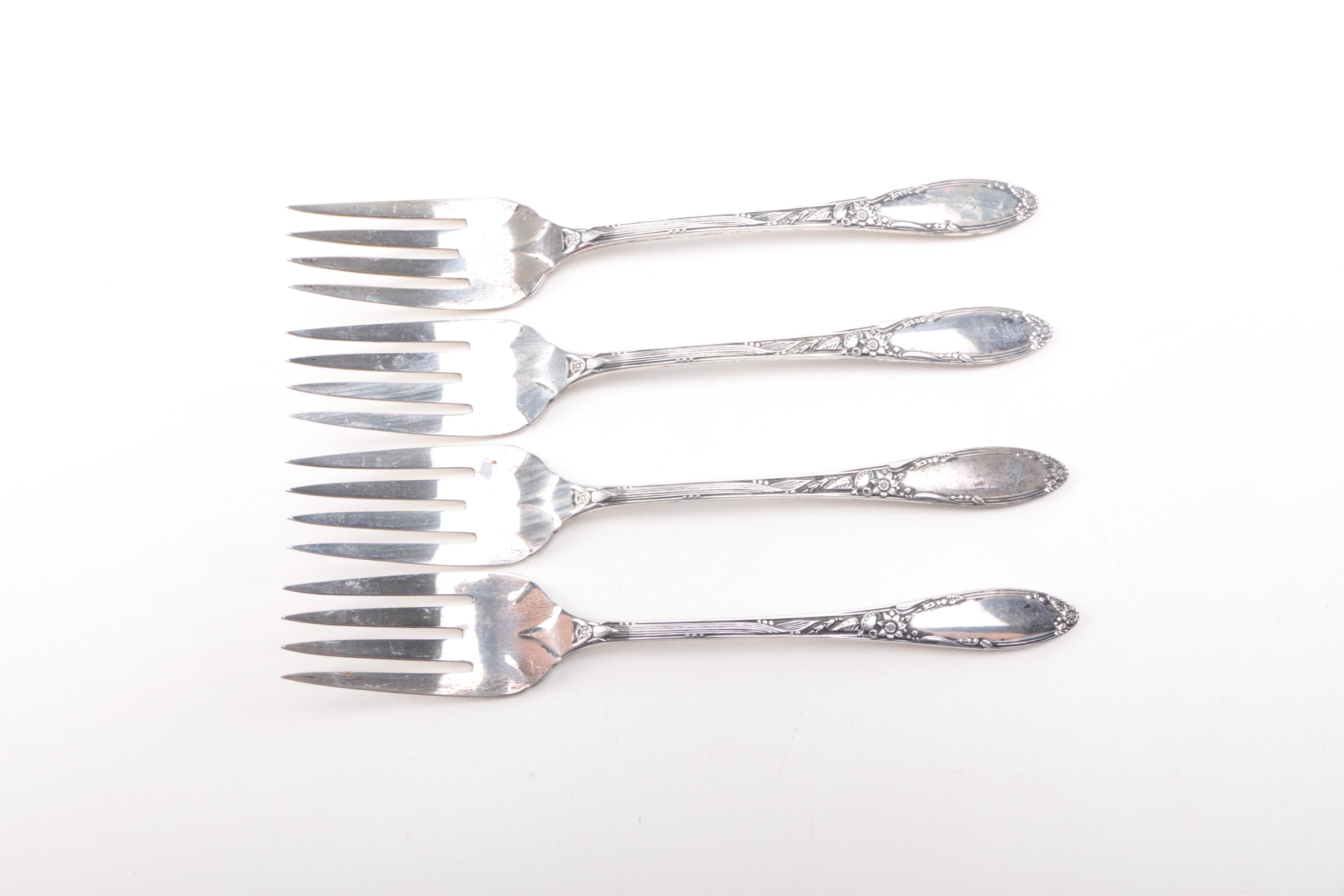 Oneida "Virginian" Sterling Silver Flatware Set