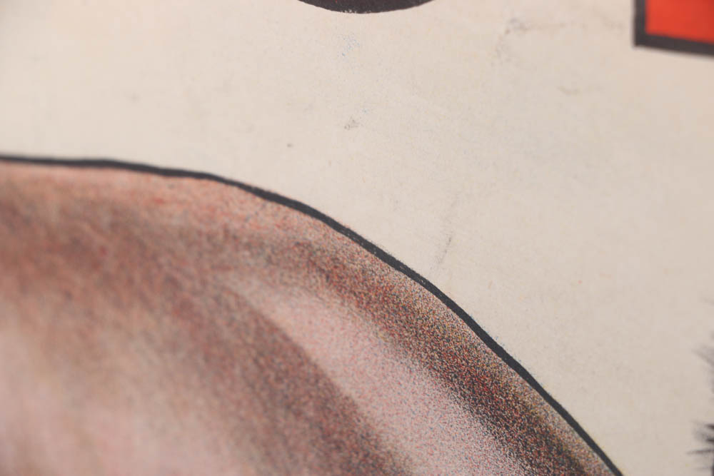 Rare Antique Ringling Bros. Circus Poster Printed by Strobridge